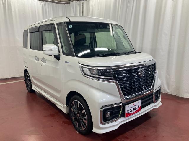 スペーシアカスタムハイブリッドＸＳ下取車　ナビ　ＴＶ　全方位モニター　電動格納式ミラー　ブルートゥース　運転席エアバック　助手席エアバッグ　オートライト　スマ−トキ−　ＬＥＤヘッドランプ　シ−トヒ−タ−　ＤＶＤ　Ｗエアバッグ　ＥＴＣ（長崎県）の中古車