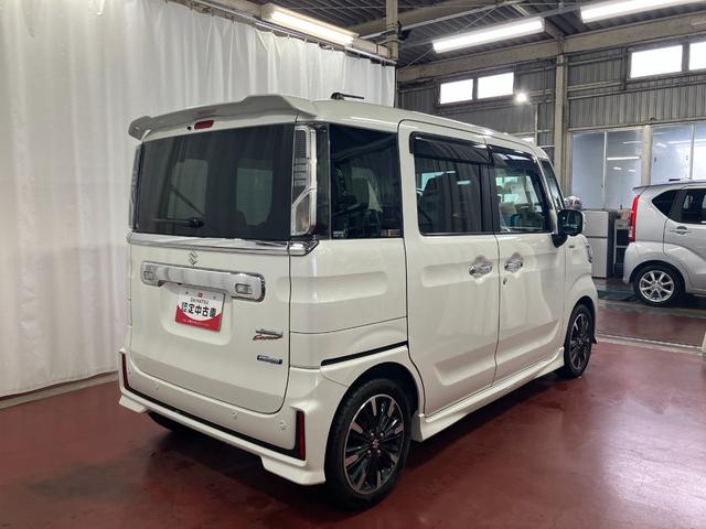 スペーシアカスタムハイブリッドＸＳ下取車　ナビ　ＴＶ　全方位モニター　電動格納式ミラー　ブルートゥース　運転席エアバック　助手席エアバッグ　オートライト　スマ−トキ−　ＬＥＤヘッドランプ　シ−トヒ−タ−　ＤＶＤ　Ｗエアバッグ　ＥＴＣ（長崎県）の中古車