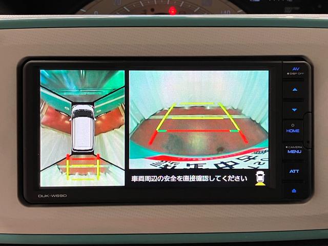ムーヴキャンバスＸホワイトアクセントリミテッド　ＳＡIII下取車　ＤＶＤオーディオ　全周囲カメラ　衝突被害軽減システム　オートマチックハイビーム　電動格納式ドアミラー　車線逸脱警報　盗難防止　アイドリングストップ　オートライト　ブルートゥース　スマートキー（長崎県）の中古車