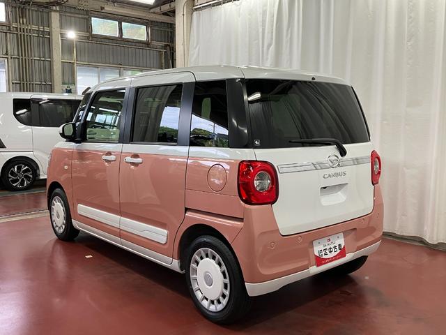 ムーヴキャンバスストライプスＧターボ元試乗車　１オーナー　ターボ車　スマートキー　アダプティブクルーズコントロール　シートヒーター　オートマチックハイビーム　レーンアシスト　ＬＥＤヘッドランプ　両側電動スライドドア　記録簿　盗難防止（長崎県）の中古車
