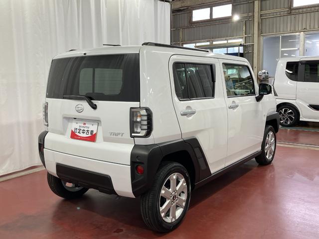 タフトＧ届出済未使用車　元展示車　衝突被害軽減システム　車線逸脱防止　電動格納式ドアミラー　盗難防止システム　シートヒーター　オートマチックハイビーム　スマートキー　アイドリングストップ　ＬＥＤヘッドランプ（長崎県）の中古車