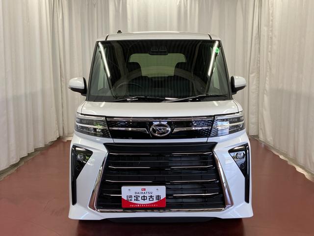 タントカスタムＸ届出済未使用車　元展示車　衝突被害軽減システム　アイドリングストップ　両側電動スライドドア　シートヒーター　電動格納式ドアミラー　禁煙　車線逸脱警報装置　スマートキ−　ＬＥＤヘッドランプ　オートライト（長崎県）の中古車