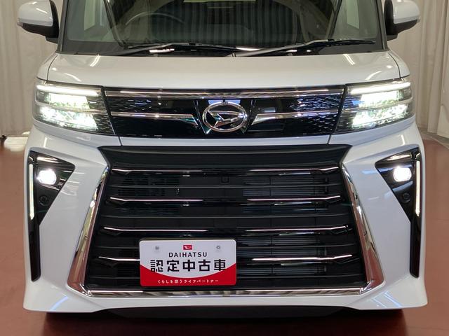 タントカスタムＸ届出済未使用車　元展示車　衝突被害軽減システム　アイドリングストップ　両側電動スライドドア　シートヒーター　電動格納式ドアミラー　禁煙　車線逸脱警報装置　スマートキ−　ＬＥＤヘッドランプ　オートライト（長崎県）の中古車