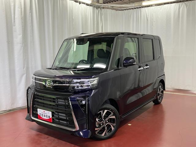 タントカスタムＸ届出済未使用車　元展示車　衝突被害軽減システム　アイドリングストップストップ　両側電動スライドドア　シートヒーター　オートマチックハイビーム　禁煙　車線逸脱警報装置　スマートキ−　ＬＥＤヘッドランプ（長崎県）の中古車