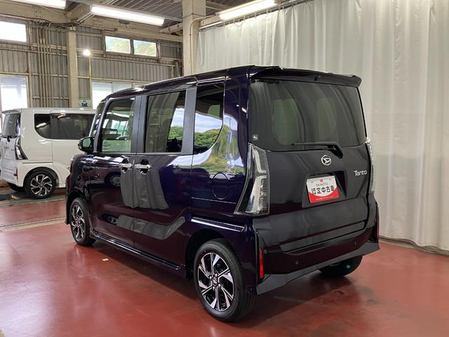 タントカスタムＸ届出済未使用車　元展示車　衝突被害軽減システム　アイドリングストップストップ　両側電動スライドドア　シートヒーター　オートマチックハイビーム　禁煙　車線逸脱警報装置　スマートキ−　ＬＥＤヘッドランプ（長崎県）の中古車