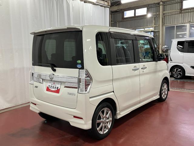タントカスタムＸ　ＳＡ下取車　ナビ　ＴＶ　バックカメラ　後席モニター　ＥＴＣ　両側電動スライドドア　ブルートゥース　盗難防止　運転席エアバッグ　助手席エアバッグ　スマートキー　ＬＥＤヘッドランプ　アルミホイール　点検記録簿（長崎県）の中古車