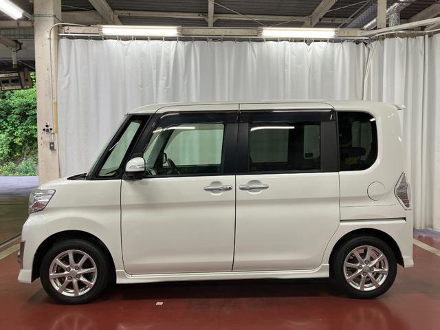 タントカスタムＸ　ＳＡ下取車　ナビ　ＴＶ　バックカメラ　後席モニター　ＥＴＣ　両側電動スライドドア　ブルートゥース　盗難防止　運転席エアバッグ　助手席エアバッグ　スマートキー　ＬＥＤヘッドランプ　アルミホイール　点検記録簿（長崎県）の中古車