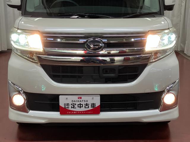 タントカスタムＸ　ＳＡ下取車　ナビ　ＴＶ　バックカメラ　後席モニター　ＥＴＣ　両側電動スライドドア　ブルートゥース　盗難防止　運転席エアバッグ　助手席エアバッグ　スマートキー　ＬＥＤヘッドランプ　アルミホイール　点検記録簿（長崎県）の中古車