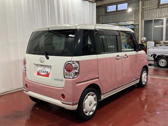ムーヴキャンバスＧメイクアップＶＳ　ＳＡIIIひょう害車　ナビ　パノラマカメラ　ドラレコ　ＴＶ　ブルートゥース　衝突被害軽減システム　ＬＥＤヘッドランプ　スマートキー　オートマチックハイビーム　シートヒーター　ＥＴＣ　ＤＶＤ　オートライト（長崎県）の中古車