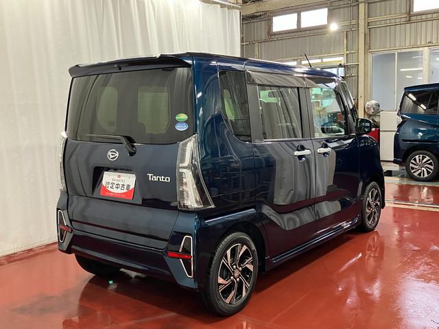 タントカスタムＸセレクション下取車　ナビ　バックカメラ　ドラレコ　ＴＶ　セキュリティアラーム　衝突被害軽減システム　ＬＥＤヘッドランプ　スマートキー　車線逸脱警報　ＥＴＣ　アイドリングストップ　シートヒーター　オートライト（長崎県）の中古車
