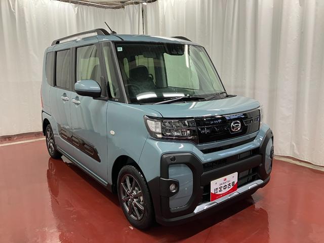 タントファンクロス届出済未使用車　元展示車　アイドリングストップ　衝突被害軽減システム　１オーナー　オートマチックハイビーム　両側電動スライドドア　車線逸脱警報　シートヒーター　ＬＥＤヘッドランプ　スマートキ−　記録簿（長崎県）の中古車