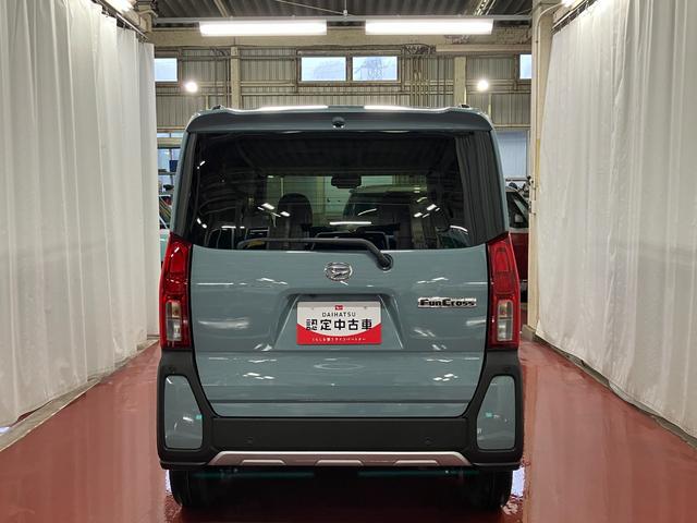 タントファンクロス届出済未使用車　元展示車　アイドリングストップ　衝突被害軽減システム　１オーナー　オートマチックハイビーム　両側電動スライドドア　車線逸脱警報　シートヒーター　ＬＥＤヘッドランプ　スマートキ−　記録簿（長崎県）の中古車