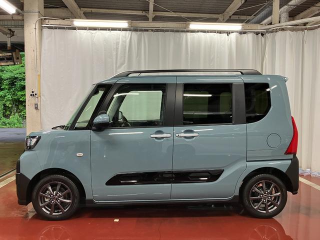 タントファンクロス届出済未使用車　元展示車　アイドリングストップ　衝突被害軽減システム　１オーナー　オートマチックハイビーム　両側電動スライドドア　車線逸脱警報　シートヒーター　ＬＥＤヘッドランプ　スマートキ−　記録簿（長崎県）の中古車