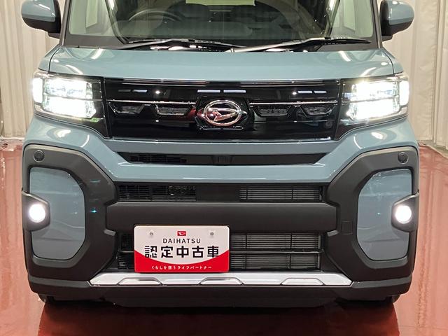 タントファンクロス届出済未使用車　元展示車　アイドリングストップ　衝突被害軽減システム　１オーナー　オートマチックハイビーム　両側電動スライドドア　車線逸脱警報　シートヒーター　ＬＥＤヘッドランプ　スマートキ−　記録簿（長崎県）の中古車