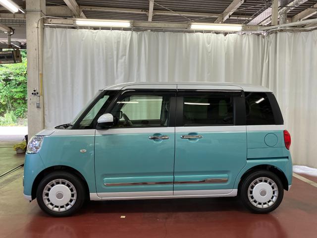 ムーヴキャンバスストライプスＧ下取車　ナビ　ＴＶ　ＥＴＣ　バックカメラ　ドライブレコーダー　両側電動スライドドア　ブルートゥース　衝突被害軽減システム　アイドリングストップ　電動格納式ドアミラー　シートヒーター　ＬＥＤヘッドランプ（長崎県）の中古車