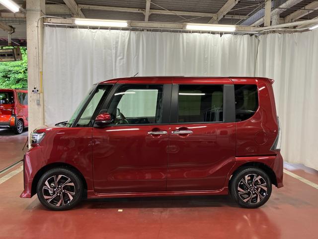 タントカスタムＸひょう害車　届出済未使用車　元展示車　スマートキー　プッシュスタート　アイドリングストップ　両側電動スライドドア　衝突被害軽減システム　オートマチックハイビーム　イモビ　車線逸脱警報　シートヒーター（長崎県）の中古車