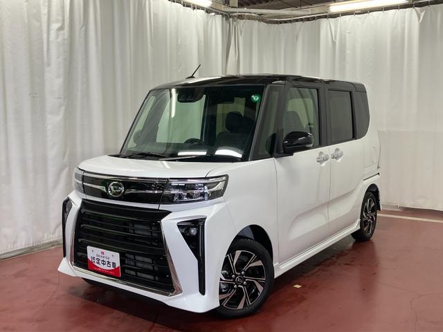 タントカスタムＸ届出済未使用車　元展示車　スマートキー　プッシュスタート　アイドリングストップ　両側電動スライドドア　衝突被害軽減システム　オートマチックハイビーム　電動格納式ドアミラー　車線逸脱警報　シートヒーター（長崎県）の中古車