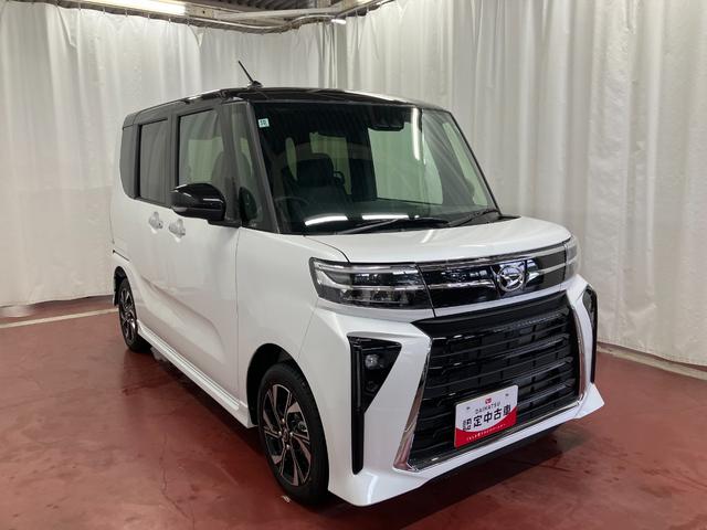タントカスタムＸ届出済未使用車　元展示車　スマートキー　プッシュスタート　アイドリングストップ　両側電動スライドドア　衝突被害軽減システム　オートマチックハイビーム　電動格納式ドアミラー　車線逸脱警報　シートヒーター（長崎県）の中古車