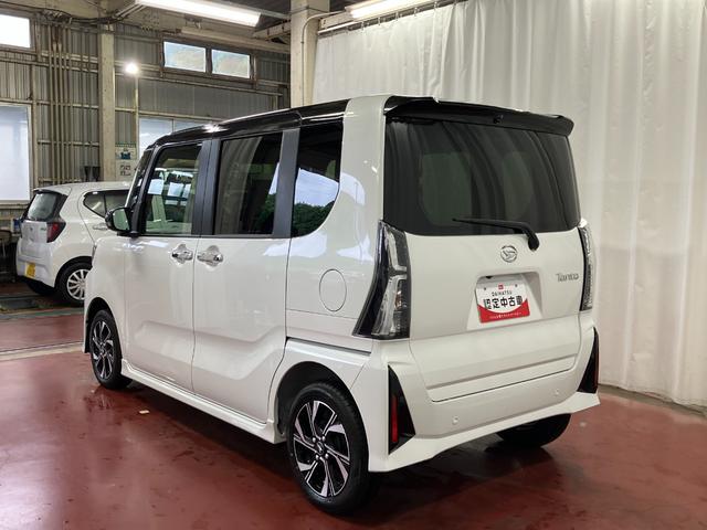 タントカスタムＸ届出済未使用車　元展示車　スマートキー　プッシュスタート　アイドリングストップ　両側電動スライドドア　衝突被害軽減システム　オートマチックハイビーム　電動格納式ドアミラー　車線逸脱警報　シートヒーター（長崎県）の中古車