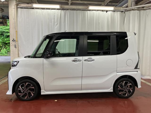 タントカスタムＸ届出済未使用車　元展示車　スマートキー　プッシュスタート　アイドリングストップ　両側電動スライドドア　衝突被害軽減システム　オートマチックハイビーム　電動格納式ドアミラー　車線逸脱警報　シートヒーター（長崎県）の中古車