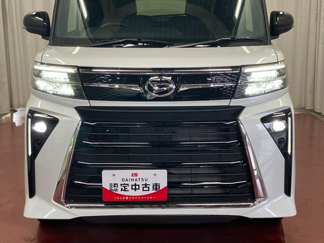 タントカスタムＸ届出済未使用車　元展示車　スマートキー　プッシュスタート　アイドリングストップ　両側電動スライドドア　衝突被害軽減システム　オートマチックハイビーム　電動格納式ドアミラー　車線逸脱警報　シートヒーター（長崎県）の中古車