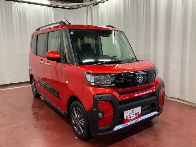 タントファンクロス届出済未使用車　元展示車　衝突被害軽減システム　シートヒーター　誤発進抑制装置　オートマチックハイビーム　禁煙　両側電動スライドドア　ＬＥＤヘッドランプ　車線逸脱警報　オートライト　スマートキー（長崎県）の中古車
