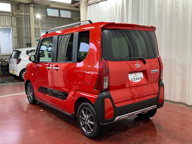 タントファンクロス届出済未使用車　元展示車　衝突被害軽減システム　シートヒーター　誤発進抑制装置　オートマチックハイビーム　禁煙　両側電動スライドドア　ＬＥＤヘッドランプ　車線逸脱警報　オートライト　スマートキー（長崎県）の中古車