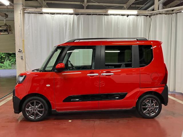 タントファンクロス届出済未使用車　元展示車　衝突被害軽減システム　シートヒーター　誤発進抑制装置　オートマチックハイビーム　禁煙　両側電動スライドドア　ＬＥＤヘッドランプ　車線逸脱警報　オートライト　スマートキー（長崎県）の中古車