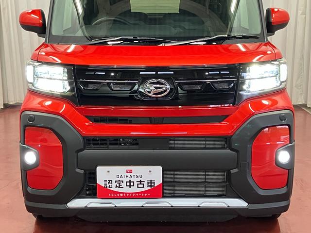 タントファンクロス届出済未使用車　元展示車　衝突被害軽減システム　シートヒーター　誤発進抑制装置　オートマチックハイビーム　禁煙　両側電動スライドドア　ＬＥＤヘッドランプ　車線逸脱警報　オートライト　スマートキー（長崎県）の中古車