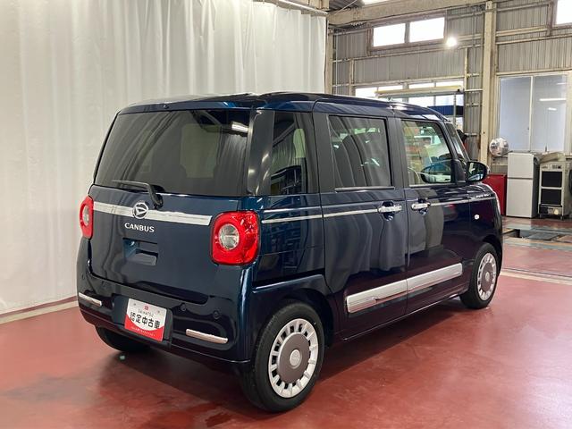 ムーヴキャンバスセオリーＧターボ元試乗車　修復歴有　アダプティブクルーズコントロール　シートヒーター　電動格納式ドアミラー　両側電動スライドドア　車線逸脱警報　ＬＥＤヘッドランプ　オートマチックハイビーム　スマートキー（長崎県）の中古車