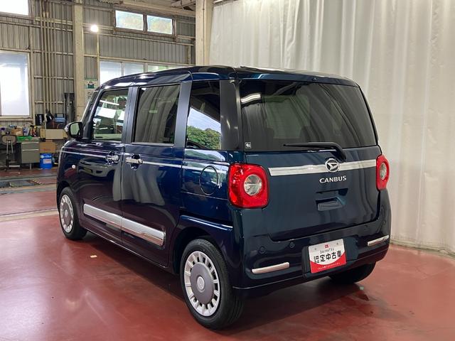 ムーヴキャンバスセオリーＧターボ元試乗車　修復歴有　アダプティブクルーズコントロール　シートヒーター　電動格納式ドアミラー　両側電動スライドドア　車線逸脱警報　ＬＥＤヘッドランプ　オートマチックハイビーム　スマートキー（長崎県）の中古車