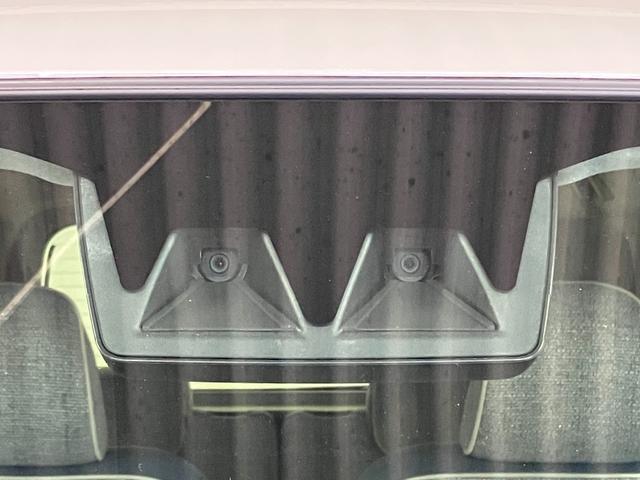 ムーヴキャンバスストライプスＧ届出済未使用車　元展示車　両側自動スライドドア　衝突被害軽減システム　イモビライザー　アイドリングストップ　電動格納式ドアミラー　シートヒーター　ＬＥＤヘッドランプ　スマートキー　プッシュスタート（長崎県）の中古車