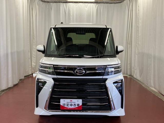 タントカスタムＸ届出済未使用車　元展示車　１オーナー　スマートキー　プッシュスタート　アイドリングストップ　両側電動スライドドア　衝突被害軽減システム　禁煙　ＬＥＤヘッドランプ　車線逸脱警報　シートヒーター　記録簿（長崎県）の中古車