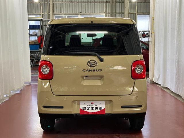 ムーヴキャンバスセオリーＧターボ元試乗車　アダプティブクルーズコントロール　シートヒーター　電動格納式ドアミラー　両側電動スライドドア　車線逸脱警報　ＬＥＤヘッドランプ　オートマチックハイビーム　スマートキー　プッシュスタート（長崎県）の中古車