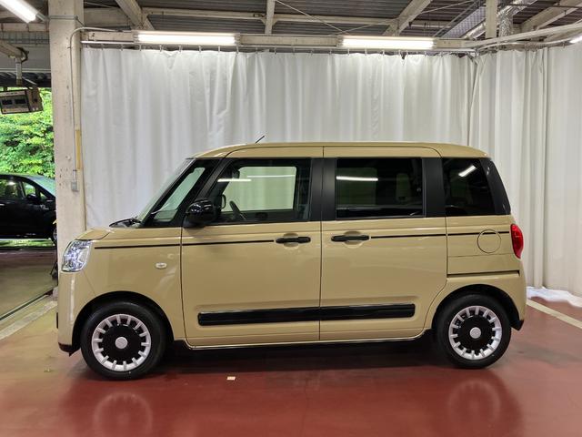 ムーヴキャンバスセオリーＧターボ元試乗車　アダプティブクルーズコントロール　シートヒーター　電動格納式ドアミラー　両側電動スライドドア　車線逸脱警報　ＬＥＤヘッドランプ　オートマチックハイビーム　スマートキー　プッシュスタート（長崎県）の中古車