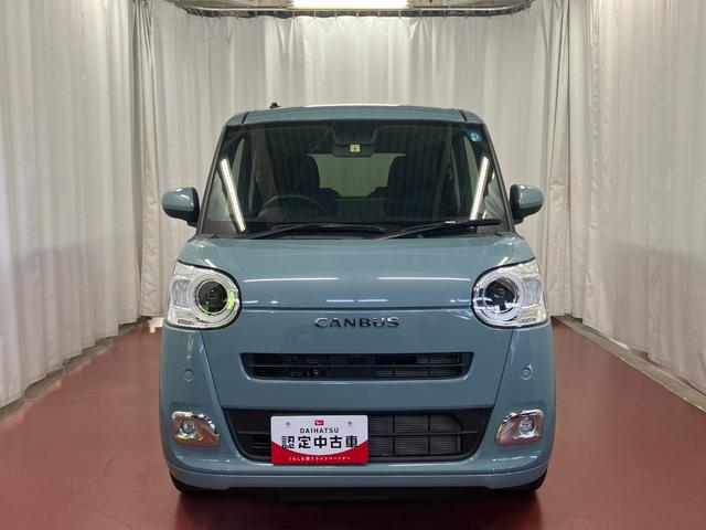 ムーヴキャンバスセオリーＧターボ元試乗車　ディスプレイオーディオ　バックモニター　ターボ　ＴＶ　ブルートゥース　アダプティブクルーズコントロール　シートヒーター　両側電動スライドドア　車線逸脱警報　盗難防止　ＬＥＤヘッドランプ（長崎県）の中古車