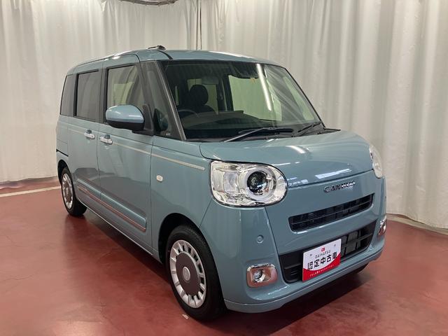 ムーヴキャンバスセオリーＧターボ元試乗車　ディスプレイオーディオ　バックモニター　ターボ　ＴＶ　ブルートゥース　アダプティブクルーズコントロール　シートヒーター　両側電動スライドドア　車線逸脱警報　盗難防止　ＬＥＤヘッドランプ（長崎県）の中古車