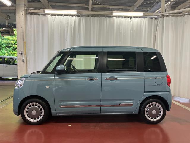 ムーヴキャンバスセオリーＧターボ元試乗車　ディスプレイオーディオ　バックモニター　ターボ　ＴＶ　ブルートゥース　アダプティブクルーズコントロール　シートヒーター　両側電動スライドドア　車線逸脱警報　盗難防止　ＬＥＤヘッドランプ（長崎県）の中古車