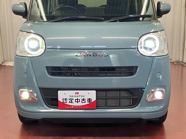 ムーヴキャンバスセオリーＧターボ元試乗車　ディスプレイオーディオ　バックモニター　ターボ　ＴＶ　ブルートゥース　アダプティブクルーズコントロール　シートヒーター　両側電動スライドドア　車線逸脱警報　盗難防止　ＬＥＤヘッドランプ（長崎県）の中古車