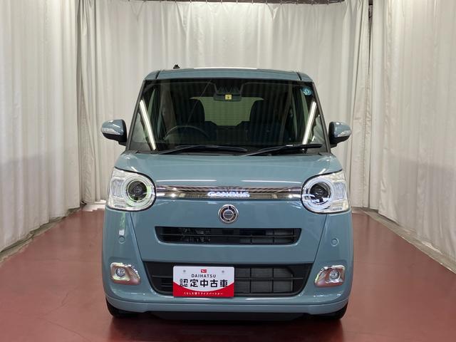 ムーヴキャンバスセオリーＧターボ元試乗車　アダプティブクルーズコントロール　シートヒーター　電動格納式ドアミラー　両側電動スライドドア　車線逸脱警報　ＬＥＤヘッドランプ　オートマチックハイビーム　スマートキー　プッシュスタート（長崎県）の中古車