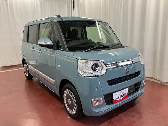 ムーヴキャンバスセオリーＧターボ元試乗車　アダプティブクルーズコントロール　シートヒーター　電動格納式ドアミラー　両側電動スライドドア　車線逸脱警報　ＬＥＤヘッドランプ　オートマチックハイビーム　スマートキー　プッシュスタート（長崎県）の中古車