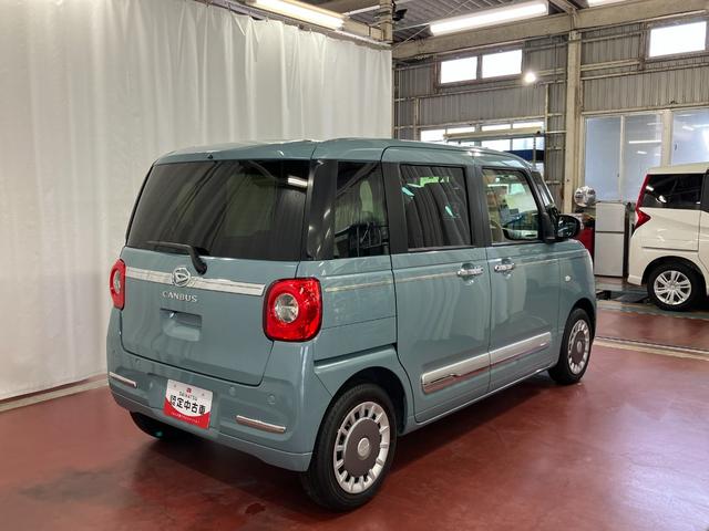 ムーヴキャンバスセオリーＧターボ元試乗車　アダプティブクルーズコントロール　シートヒーター　電動格納式ドアミラー　両側電動スライドドア　車線逸脱警報　ＬＥＤヘッドランプ　オートマチックハイビーム　スマートキー　プッシュスタート（長崎県）の中古車