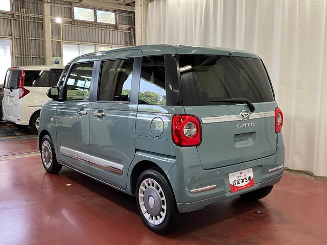 ムーヴキャンバスセオリーＧターボ元試乗車　アダプティブクルーズコントロール　シートヒーター　電動格納式ドアミラー　両側電動スライドドア　車線逸脱警報　ＬＥＤヘッドランプ　オートマチックハイビーム　スマートキー　プッシュスタート（長崎県）の中古車