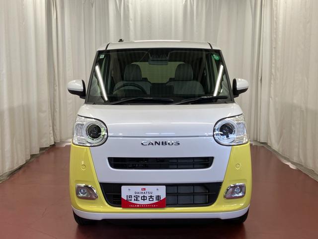 ムーヴキャンバスストライプスＧ届出済未使用車　元展示車　両側電動スライドドア　衝突被害軽減システム　イモビライザー　アイドリングストップ　電動格納式ドアミラー　シートヒーター　ＬＥＤヘッドランプ　スマートキー　プッシュスタート（長崎県）の中古車