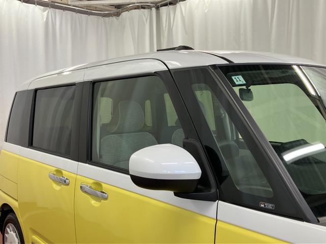 ムーヴキャンバスストライプスＧ届出済未使用車　元展示車　両側電動スライドドア　衝突被害軽減システム　イモビライザー　アイドリングストップ　電動格納式ドアミラー　シートヒーター　ＬＥＤヘッドランプ　スマートキー　プッシュスタート（長崎県）の中古車