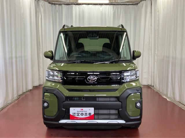 タントファンクロスターボ届出済未使用車　元展示車　ターボ　シートヒーター　電動格納式ドアミラー　アイドリングストップ　誤発進抑制機能　ＬＥＤヘッドランプ　スマートキー　車線逸脱警報装置　オートライト　オートマチックハイビーム（長崎県）の中古車