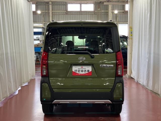 タントファンクロスターボ届出済未使用車　元展示車　ターボ　シートヒーター　電動格納式ドアミラー　アイドリングストップ　誤発進抑制機能　ＬＥＤヘッドランプ　スマートキー　車線逸脱警報装置　オートライト　オートマチックハイビーム（長崎県）の中古車