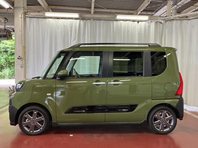 タントファンクロスターボ届出済未使用車　元展示車　ターボ　シートヒーター　電動格納式ドアミラー　アイドリングストップ　誤発進抑制機能　ＬＥＤヘッドランプ　スマートキー　車線逸脱警報装置　オートライト　オートマチックハイビーム（長崎県）の中古車