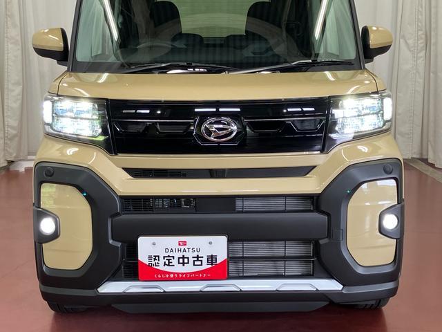 タントファンクロスターボ届出済未使用車　元展示車　シートヒーター　電動格納式ドアミラー　アイドリングストップ　禁煙　ＬＥＤヘッドランプ　スマートキー　車線逸脱警報装置　オートライト　１オーナー　オートマチックハイビーム（長崎県）の中古車