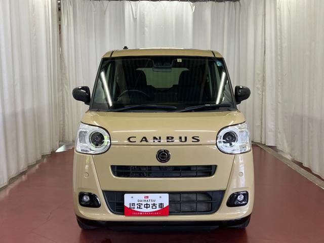 ムーヴキャンバスセオリーＧターボ元試乗車　アダプティブクルーズコントロール　シートヒーター　電動格納式ドアミラー　両側電動スライドドア　車線逸脱警報　ＬＥＤヘッドランプ　オートマチックハイビーム　スマートキー　プッシュスタート（長崎県）の中古車